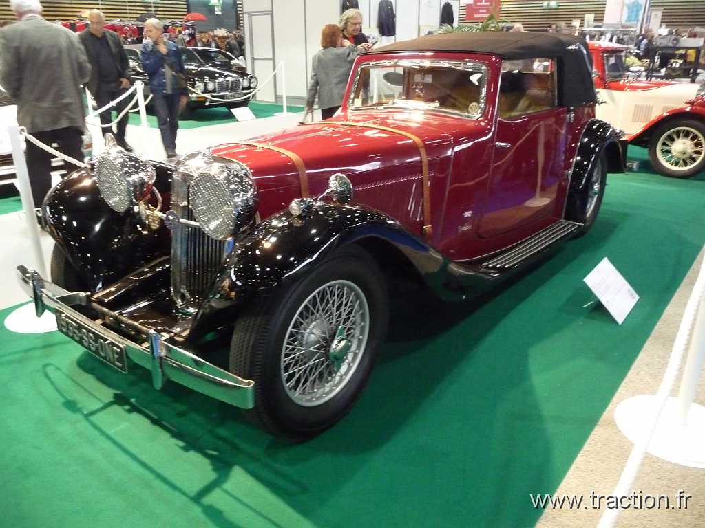 2011_epoquauto (127).jpg - 05/11/2011 - 69000 LYON - EPOQU'AUTO - 33ème Salon International Autos & Motos Anciennes - JAGUAR type : SS1 - 1935